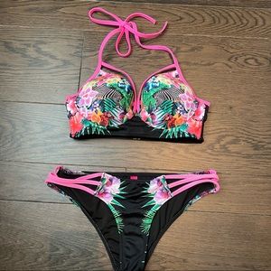 Victoria secret push up bra bikini set